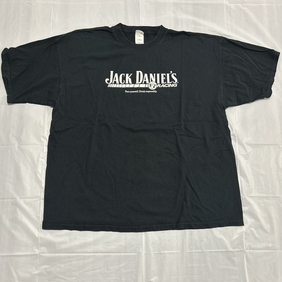 Jack Daniels Other - Vintage Jack Daniels Racing T Shirt Men's 2XL Black 2000s Graphic
